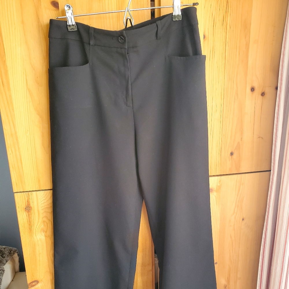 Nygard Women's Black High Rise Wide Leg Pants size 10